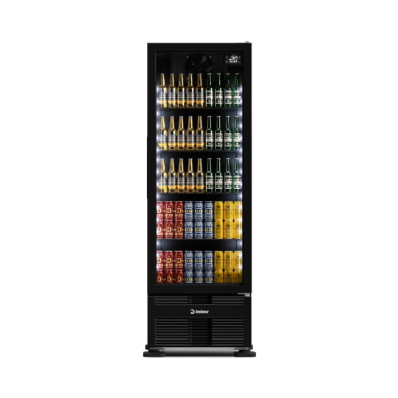 Cervejeira 393 Litros Porta de Vidro Full Black CCV290 Bivolt