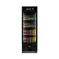 02yvm　黒　38サイズ Cervejeira 393 Litros Porta de Vidro Full Black CCV290 Bivolt