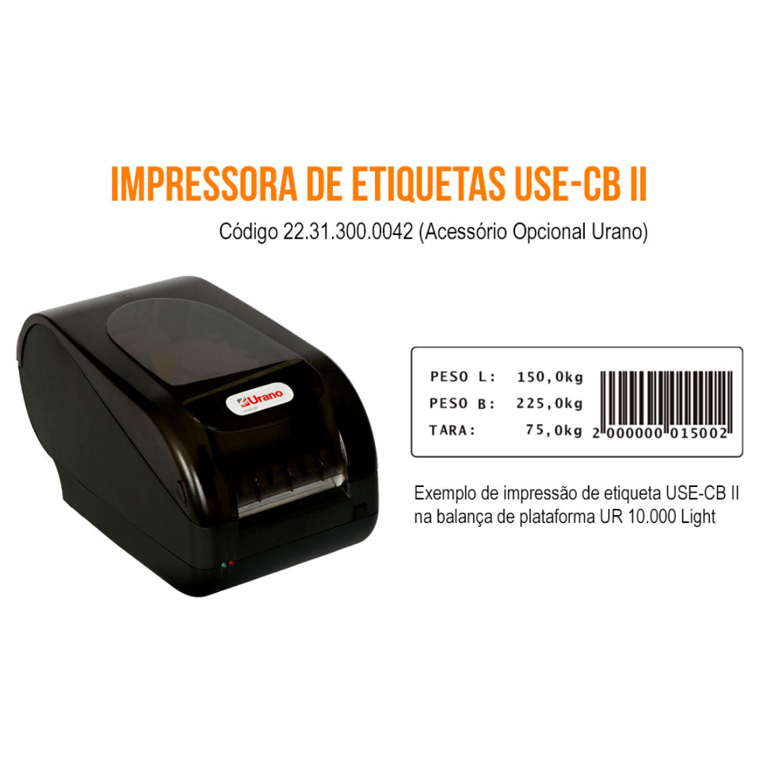 Balança de Plataforma UR 10000 Light 300/50 ME 45x60 cm Urano
