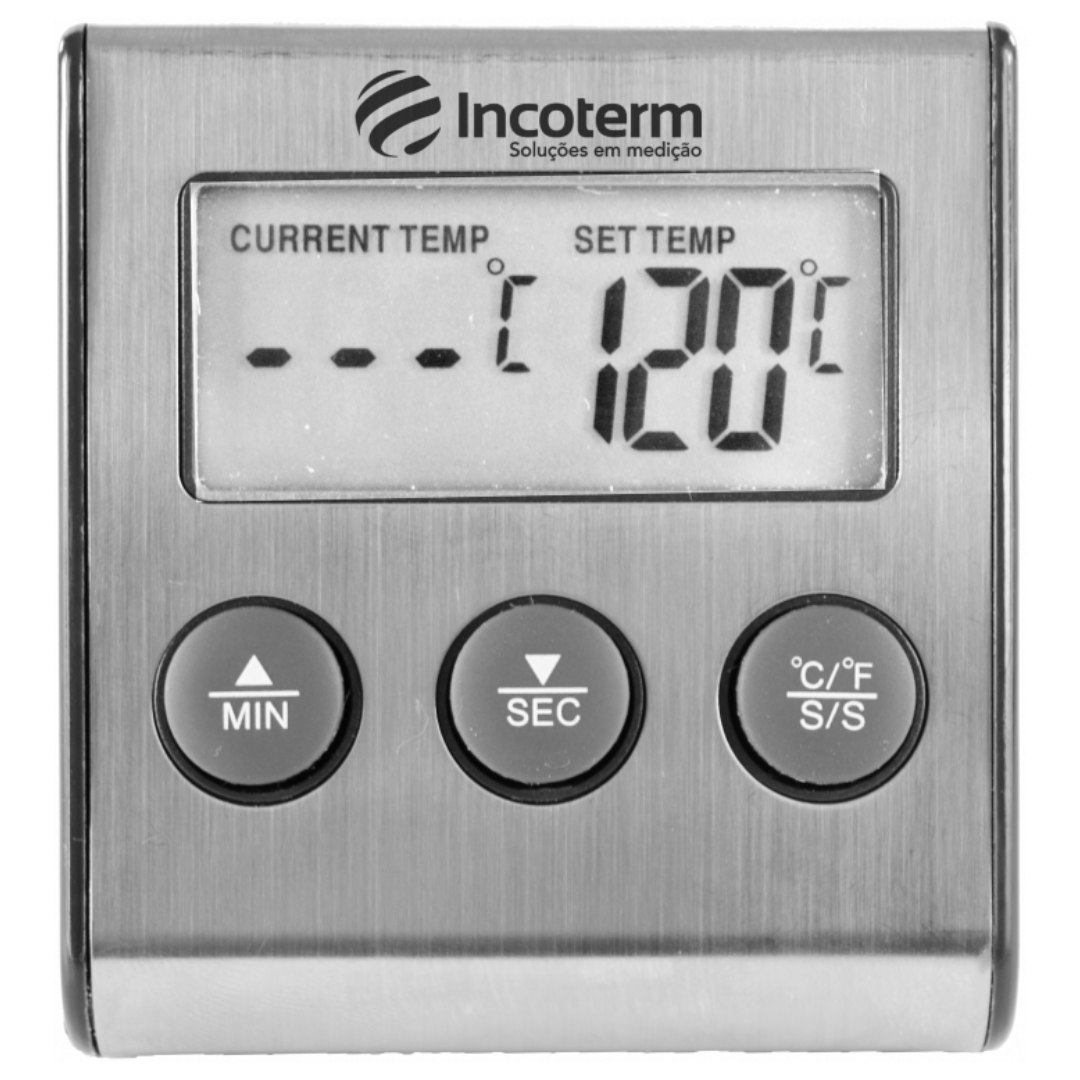 Termômetro Culinario Digital para Forno Incoterm