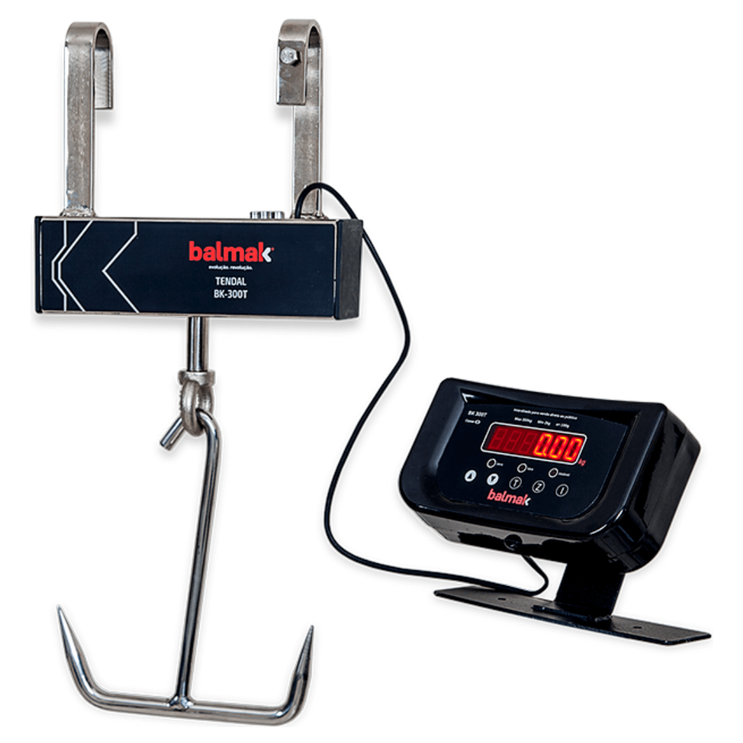 Balança Digital Pesadora Tendal 300 kg BK-300TB com Bateria Bivolt Balmak