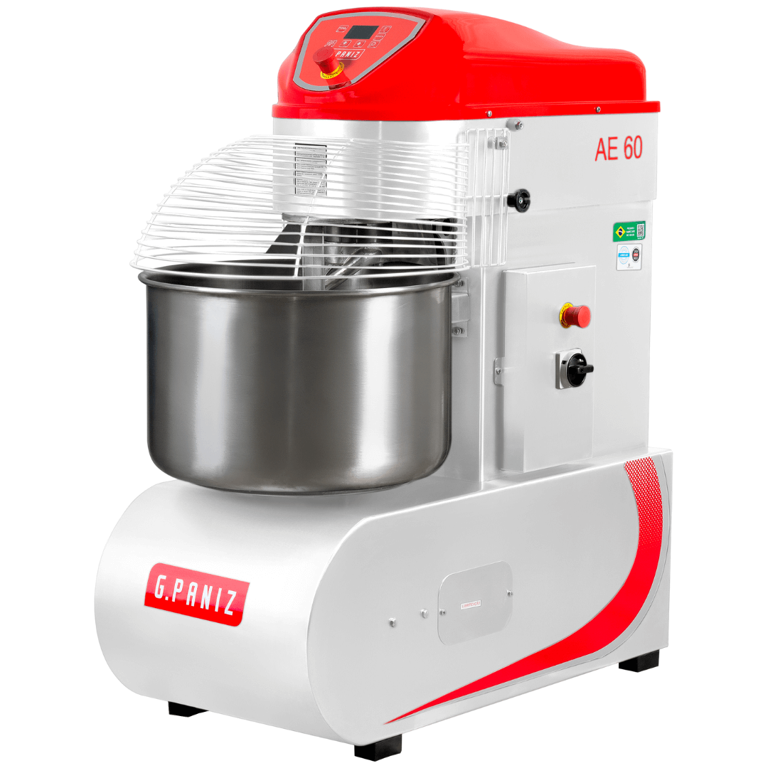 Amassadeira Espiral 2 Velocidades Epóxi 60 kg AE 60 G2 380v Trifásico G Paniz