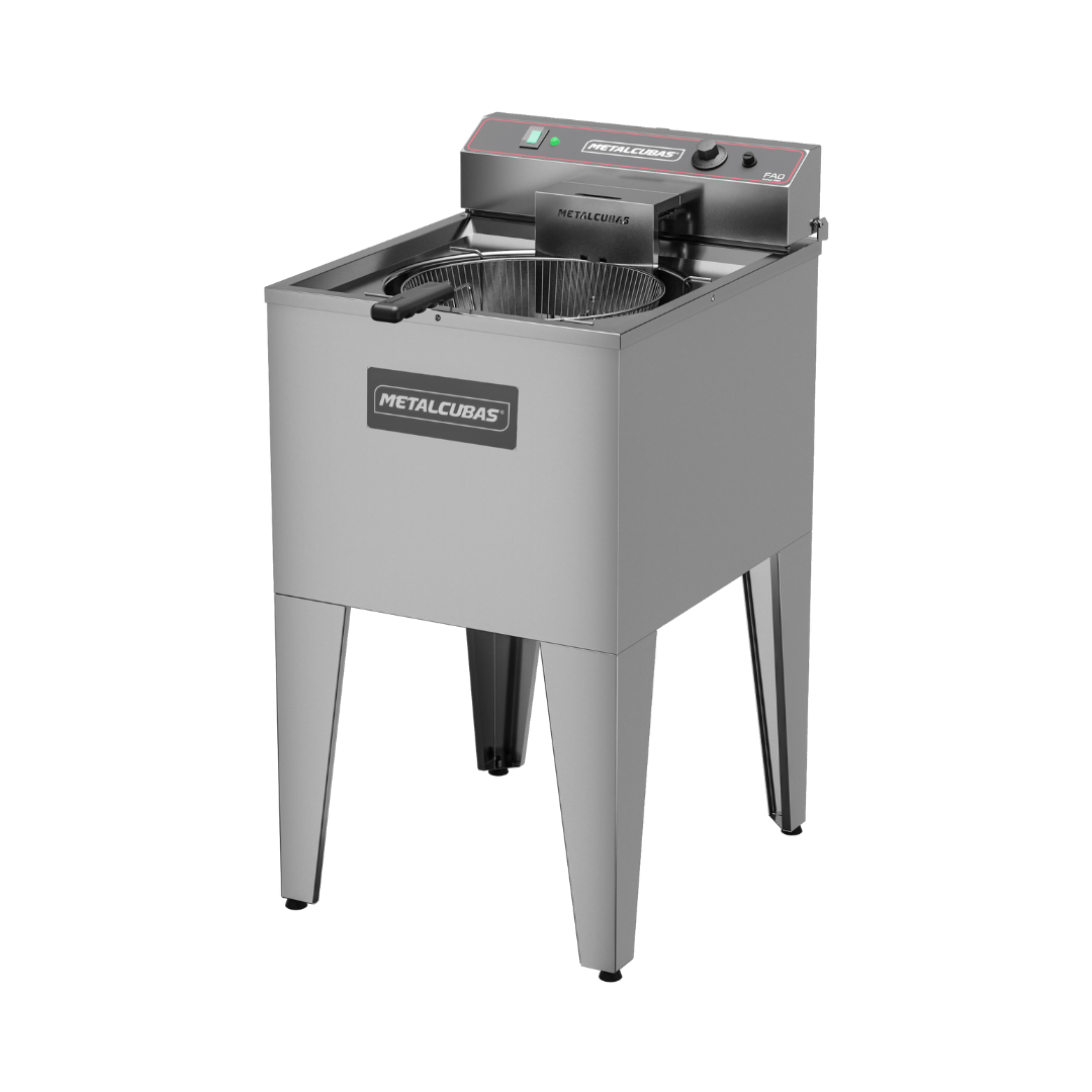 Fritadeira Elétrica Água e Óleo 35 Litros 10000 W FAO 1 CR Painel Superior 220v Metalcubas