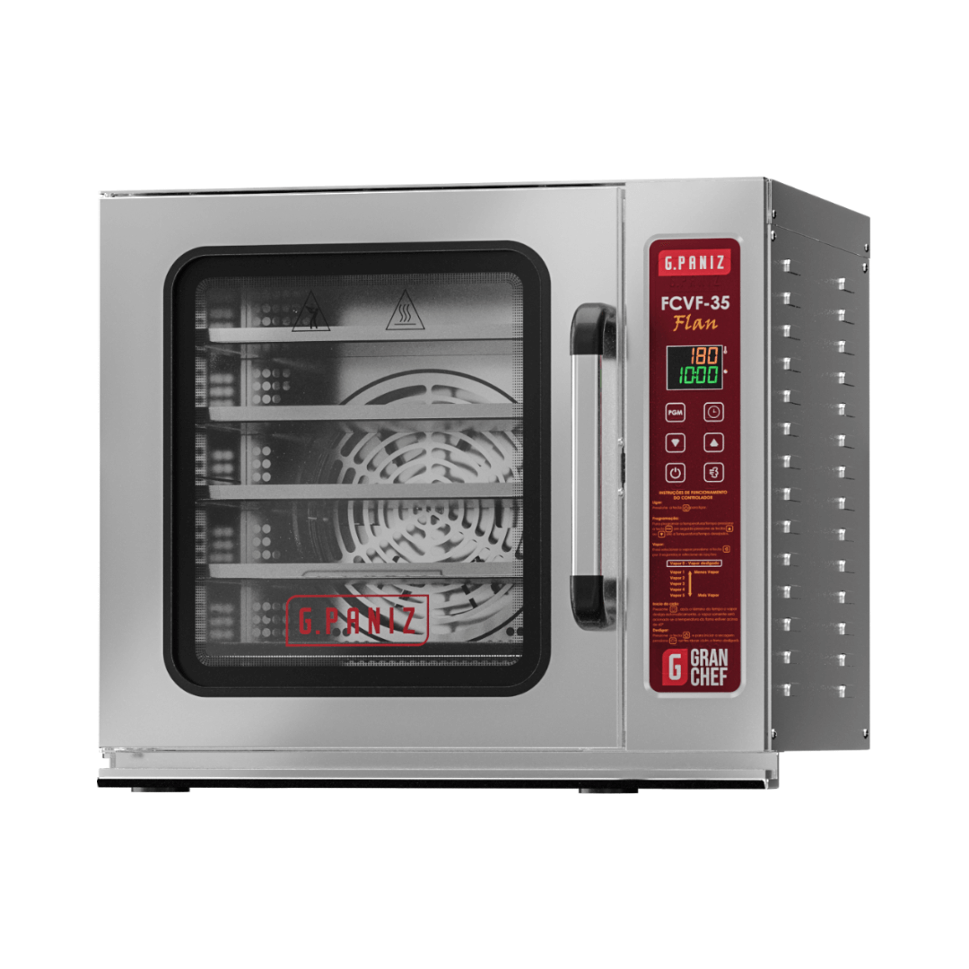 Forno Turbo de Convecção Com Vapor para Pudim GranChef - Flan FCVF 35 220v G Paniz