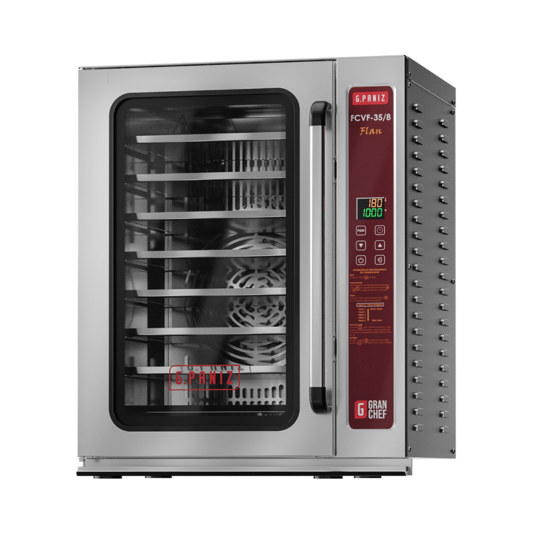 Forno Turbo de Convecção Com Vapor para Pudim GranChef - Flan FCVF 35/8 220v G Paniz