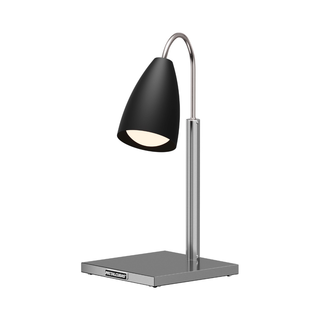 Conservador de Fritura Articulado 1 Lâmpada Preta CFA 1 220v Metalcubas