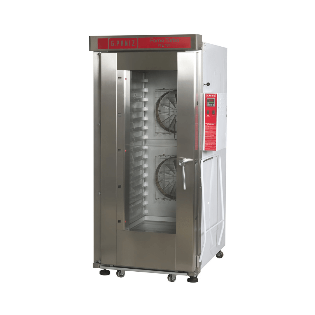 Forno Turbo 16 Esteiras à Gás FTG 480 Acabamento Epóxi 220v Monofásico G Paniz