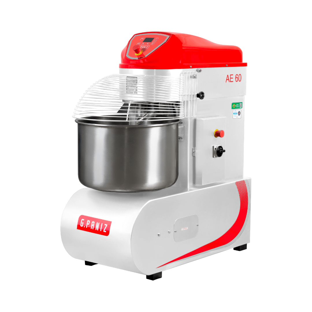 Amassadeira Espiral 2 Velocidades Epóxi 60 kg AE 60 G2 220v Trifásico G Paniz