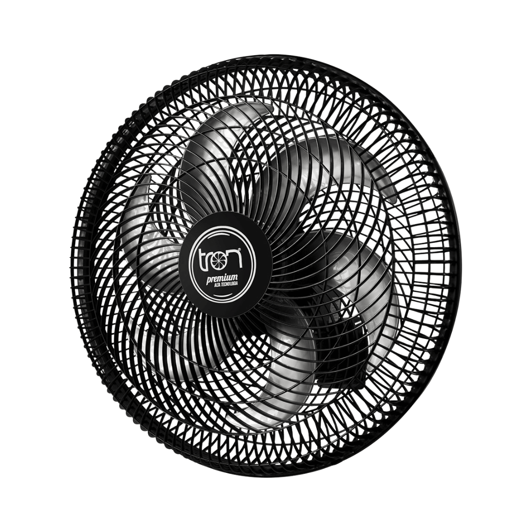 Ventilador Oscilante de Parede Premium Preto 50 cm 110v Tron