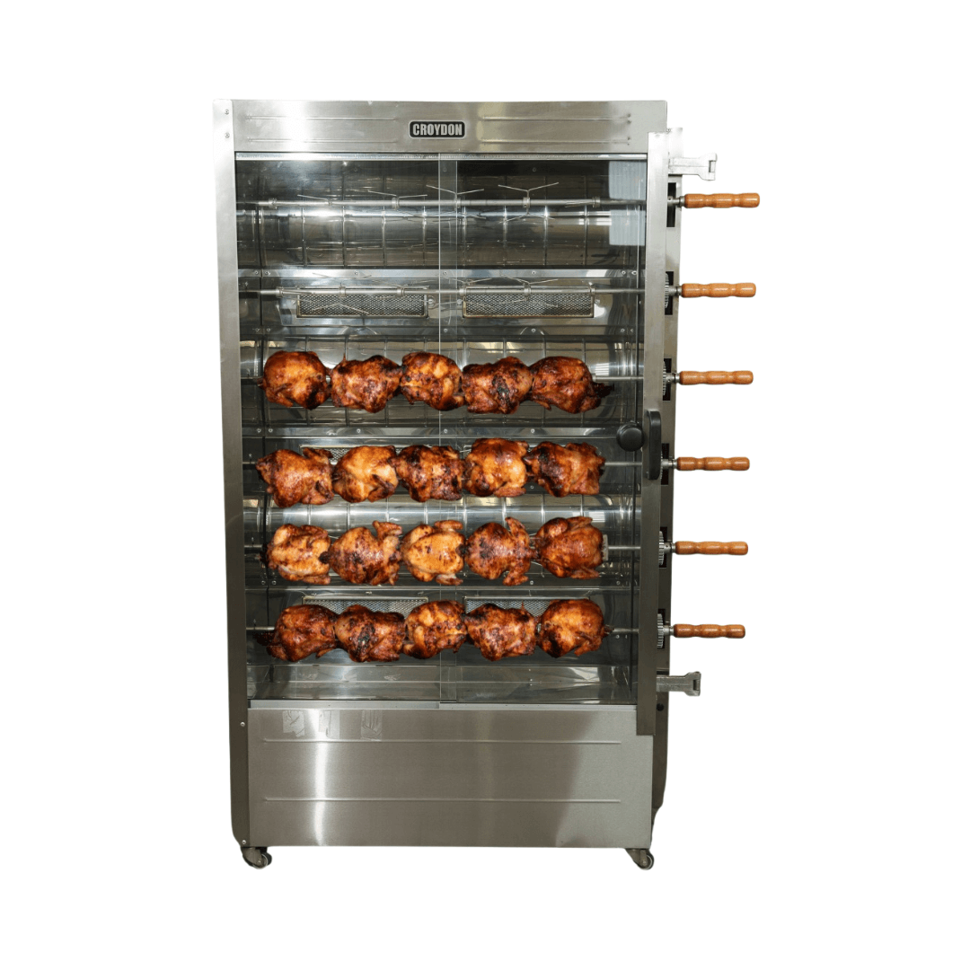 Forno Assador de Frango Gás Infra-Vermelho 6 Espetos FRG6 Bivolt Croydon