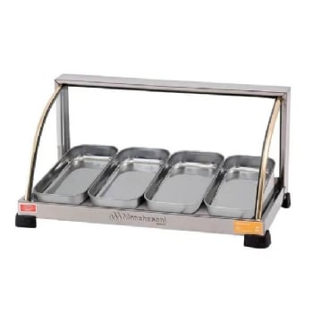 Estufa Aquecida Ouro Curva 4 bandejas Inox 110v Marchesoni