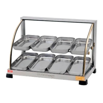 Estufa Aquecida Ouro Curva Dupla 8 bandejas Inox 110v Marchesoni
