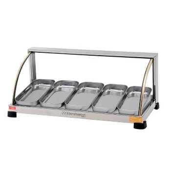 Estufa Aquecida Ouro Curva 5 bandejas Inox 110v Marchesoni