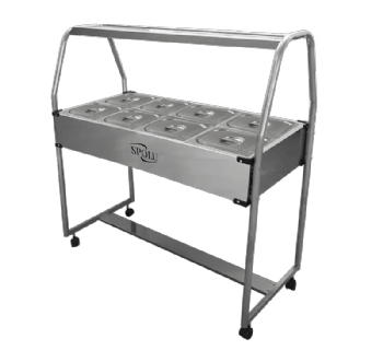 Buffet Térmico Aquecido 8 Bandejas SPL-508 220v Spolu