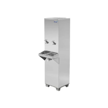 Bebedouro Industrial de Coluna 1 Gelada 1 Natural Inox 25 Litros 110v Frisbel