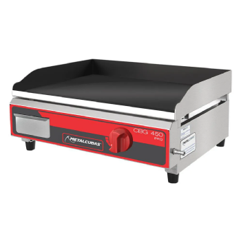 Chapa Bifeteira a Gás Profissional 45x45 CBG 450 Metalcubas