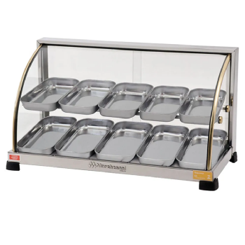 Estufa Aquecida Ouro Curva Dupla 10 bandejas Inox 110v Marchesoni