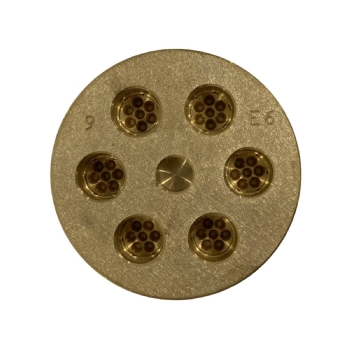 Trefila Molde de Extrusão em Bronze 75mm para Taglioni 3,5 mm Sirman