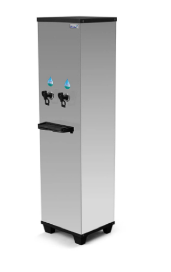 Bebedouro Industrial de Coluna 1 Gelada 1 Natural Inox 25 Litros 220v Office Galão Frisbel