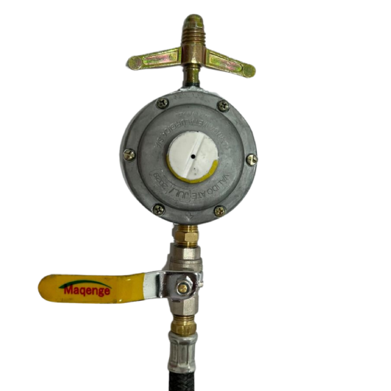 Kit Regulador Válvula de Gás 5 kg 1,5 Metro Baixa Pressão Maqenge