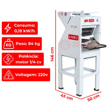 Fatiadeira De Pães Elétrica Automática FP 12 S Epóxi 220v G Paniz