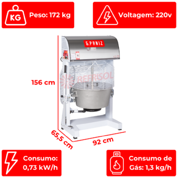Misturador Industrial Cozerella CZ 75 Epóxi 220v G Paniz