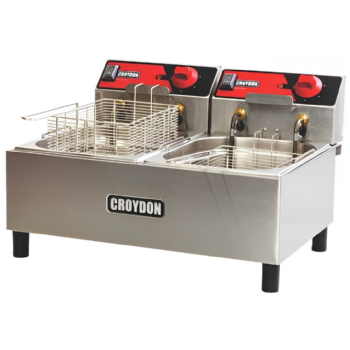 Fritadeira Elétrica 2 Cuba De 4,5 Litros FC2B 220v Croydon