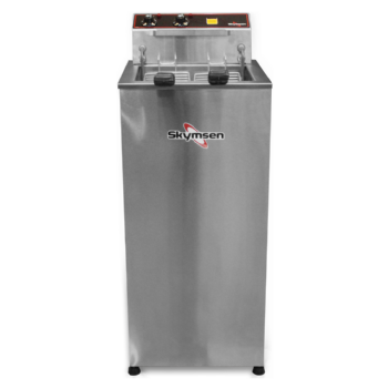 Fritadeira Elétrica Zona Fria de Óleo Pedestal 15 Litros 8000 W FZP8 220v Skymsen