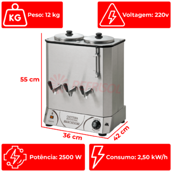 Cafeteira Elétrica Profissional 8 Litros 220v Marchesoni