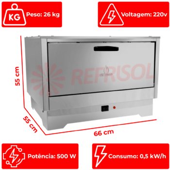 Estufa Marmiteira 27 Unidades 220v Metalmaq