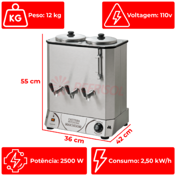 Cafeteira Elétrica Profissional 8 Litros 110v Marchesoni