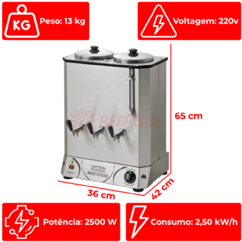 Cafeteira Elétrica Profissional 12 Litros 220v Marchesoni