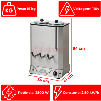 Cafeteira Elétrica Profissional 16 Litros 110v Marchesoni