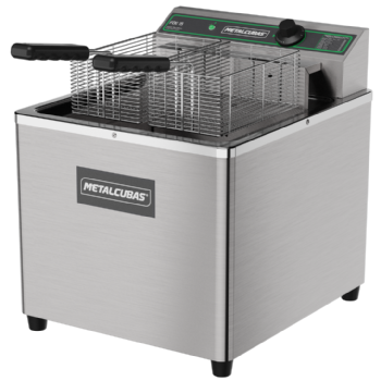 Fritadeira Elétrica Zona Fria de Óleo 15 Litros FOE 15 M 110v Metalcubas