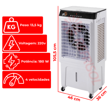 Climatizador Evaporativo 45 Litros 220v Goar