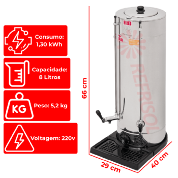 Cafeteira Elétrica Master 8 L 220v Marchesoni