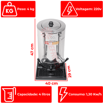 Cafeteira Elétrica Master 4 litros 220v Marchesoni