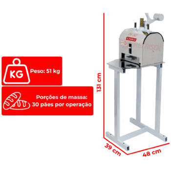 Divisora de Massas DV 30 Pedestal G Paniz