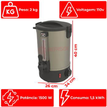 Cafeteira Elétrica Automática 4 Litros 110v PRC-04 Progás