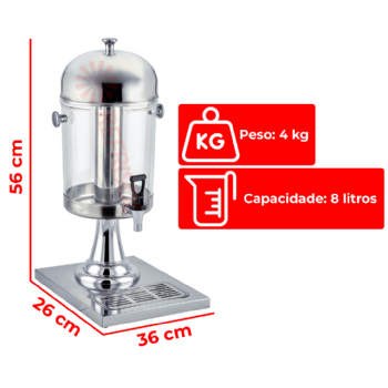 Refresqueira Suqueira Suco Fácil 8 Litros Marchesoni