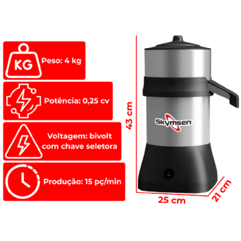Extrator de Sucos Inox EX Bivolt Skymsen