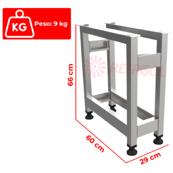 Cavalete 30 cm para Chapa e Char Broiler PCE030 Venâncio