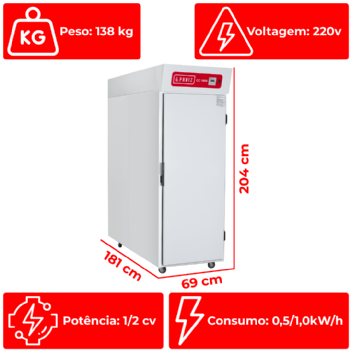 Câmara Climática CC 1000 G2 Interior Inox G Paniz