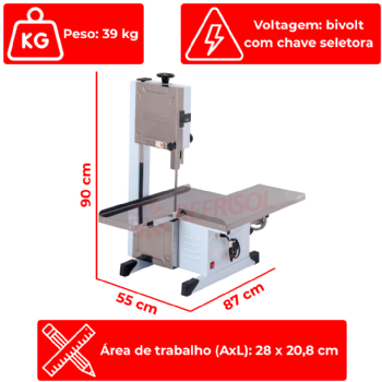 Serra Fita com Moedor Hi 1810M Bivolt Hidro