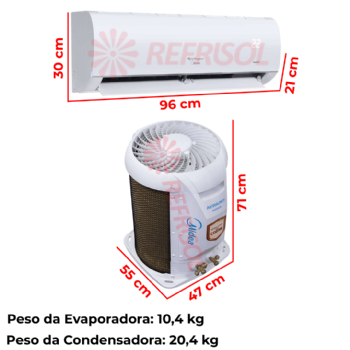 Ar-Condicionado Springer Hi-Wall Inverter 18.000 BTU AirVolution Frio 220v Midea 42AFVCI18S5