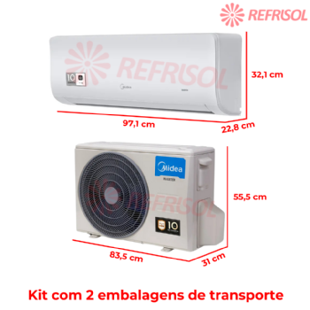 Ar-Condicionado Split Hi-Wall Inverter 18.000 BTU XtremeSave Frio 220v Midea 42AGVCI18M5