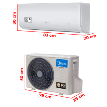 Ar-Condicionado Split Hi-Wall Inverter 12.000 BTU XtremeSave Frio 220v Midea 42AGVCI12M5