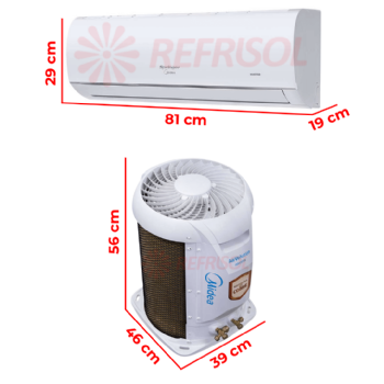 Ar-Condicionado Springer Hi-Wall Inverter 12.000 BTU AirVolution Quente/Frio 220v Midea 42AFVQI12S5