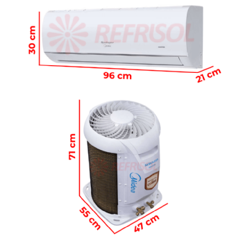 Ar-Condicionado Springer Hi-Wall Inverter 18.000 BTU AirVolution Frio 220v Midea 42AFVCI18S5