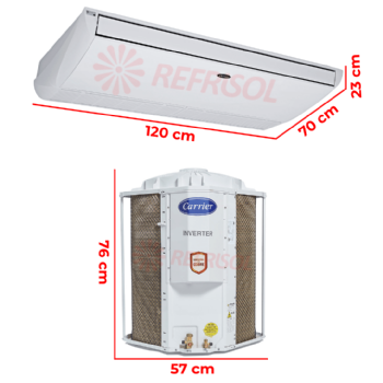 Ar-Condicionado Inverter Connect de Teto 36.000 BTU Frio 220v Midea Carrier 38CCVD36515MC